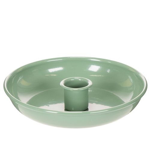 Kerzenständer aus Metall grün für Tafelkerzen 13cm