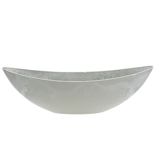 Floristik24 Schale oval Grau 39cm x 13cm H13cm, 1St