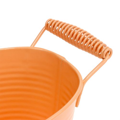 Floristik24 Schale oval Pastell Orange 20cm x 12cm H9cm