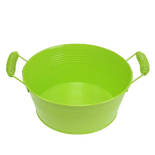 Floristik24 Schale rund Apfelgrün Ø22cm H9,5cm