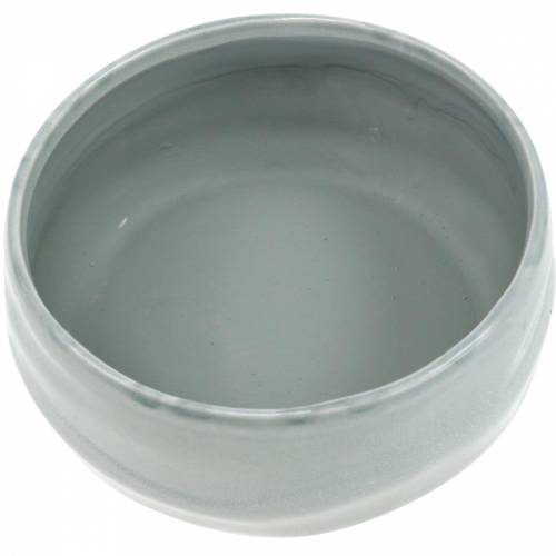 Floristik24 Schale aus Keramik, Pflanzgefäß gewellt, Keramikdeko oval Ø18,5cm H7,5cm