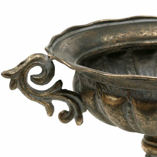 Floristik24 Pokal Schale Antik Gold Ø28cm H23cm