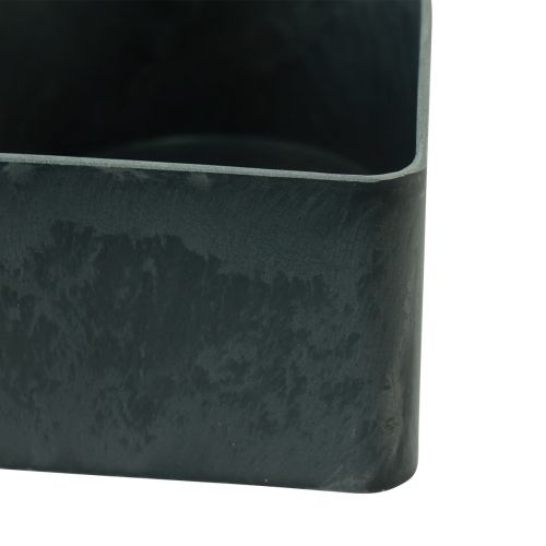 Floristik24 Schale Herz Plastik Dekoschale Anthrazit 24/21cm 2er-Set