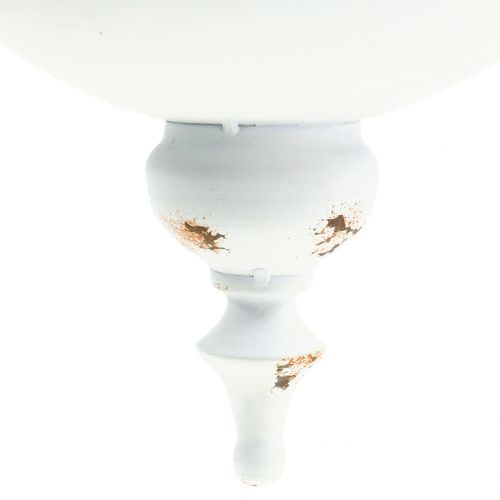 Floristik24 Pflanzschale zum Hängen Weiß Ø26cm H23cm