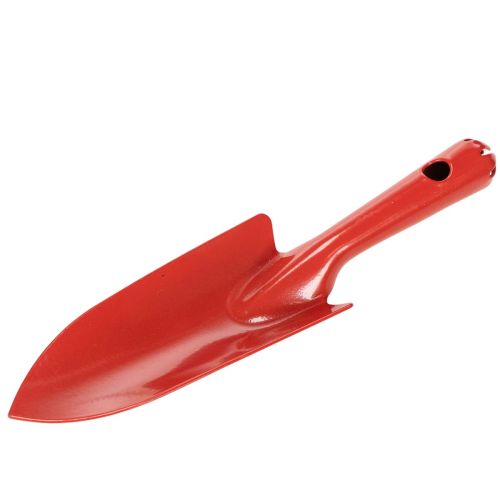 Blumenkelle aus Stahl, Pflanzschaufel, 20 cm, rot