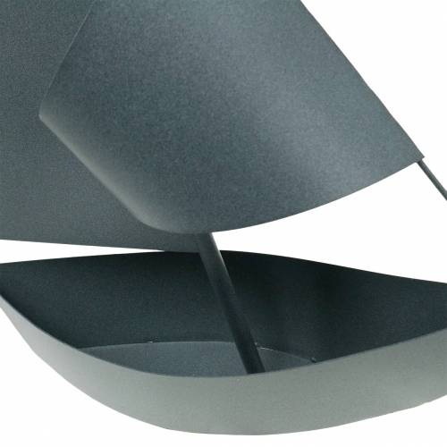 Floristik24 Segelboot zum Bepflanzen Metall 44cm × 34cm