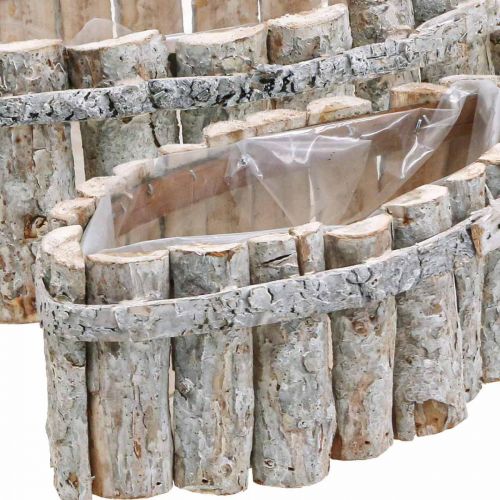 Floristik24 Pflanzschale, Pflanzkasten Holz, Jardiniere L37,5/28cm H10/9cm 2er-Set