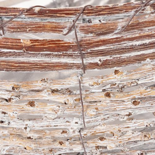 Pflanzschale länglich Weide mit Folie natur 45cm für Innenbereich | Floristik24.at