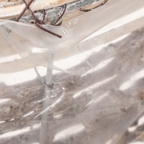 Pflanzschale länglich Weide mit Folie natur 45cm für Innenbereich | Floristik24.at