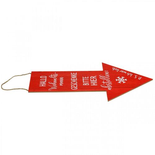 Floristik24 Dekoschild zum Hängen Weihnachtsmann Weihnachtsdeko 30×60cm