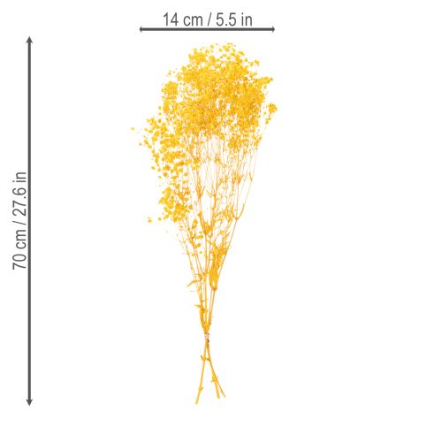 Artikel Trockenblumenstrauß Schleierkraut Dekorative Blütenzweige passend zur saisonalen Tischdekoration 70cm
