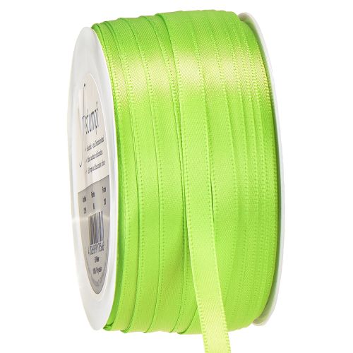 Floristik24 Schleifenband Satinband Geschenkband Hellgrün 6mm 50m