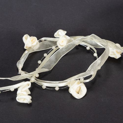 Artikel Schleifenband Valentino Creme 15mm 5m