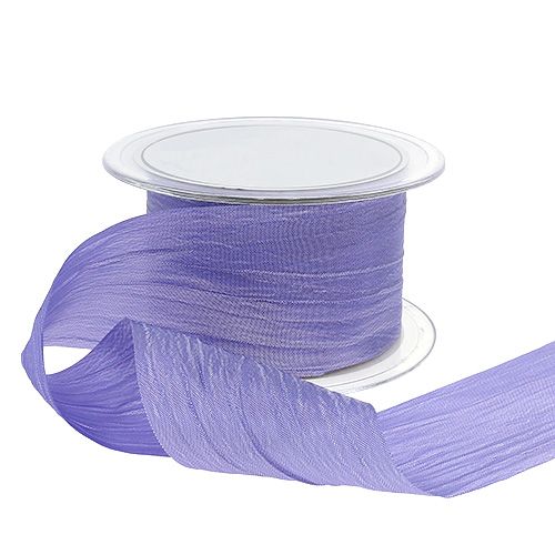 Schleifenband Flieder Crash 50mm 20m