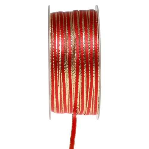 Artikel Schleifenband Geschenkband Litzenband Rot Gold 3mm 100m