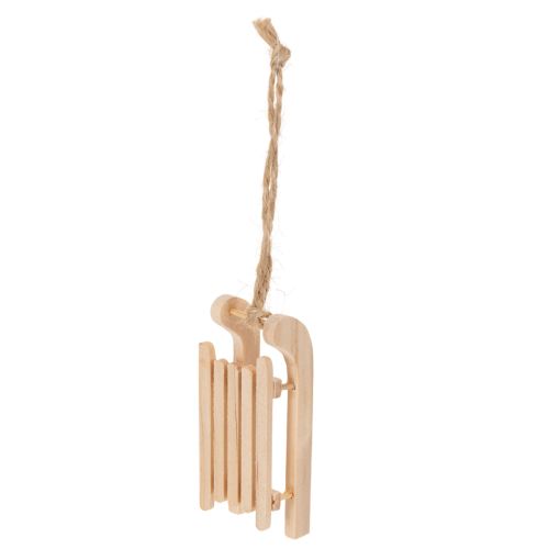 Deko-Schlitten aus Holz zum Aufhängen 6 cm 6er Set | Floristik24.at