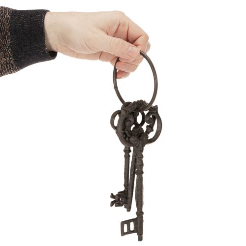 Artikel Deko Schlüsselring antike Schlüssel als nostalgisches Wohnaccessoire 27cm