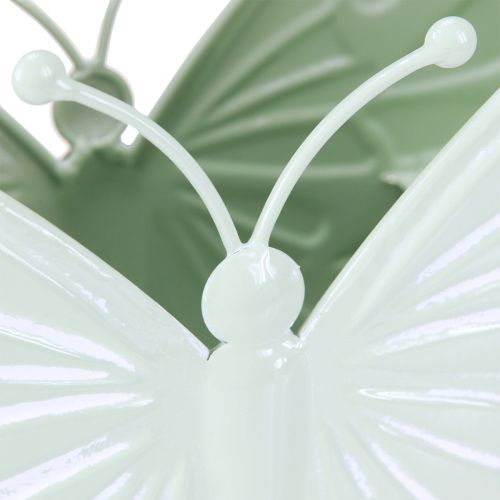 Artikel Schmetterling Metall Blumentopf Grün 22,5/30cm Set 2 Stück