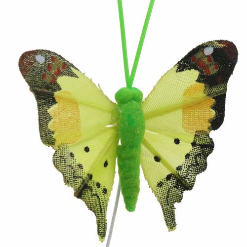 Artikel Deko-Schmetterling mit Draht sortiert 5cm 24St