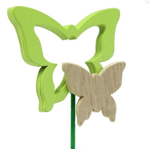 Floristik24 Dekostecker Schmetterling farblich sortiert H24cm 24 St
