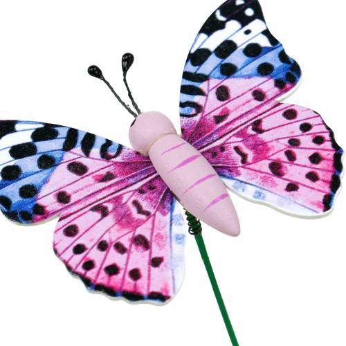 Artikel Deko-Schmetterling am Stab Blumenstecker Frühlingsdeko 16St