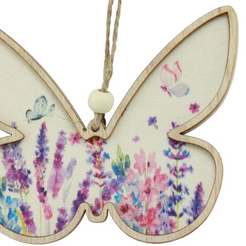 Artikel Schmetterling Holz Dekohänger Leinen 11,5x9,5cm 6 St