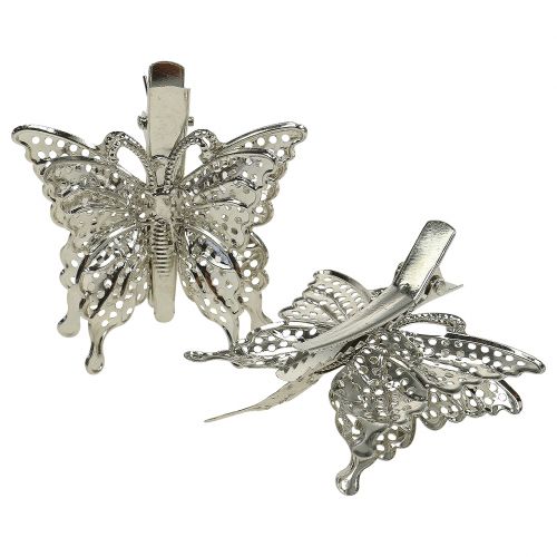 Artikel Schmetterling aus Metall am Clip 12 St