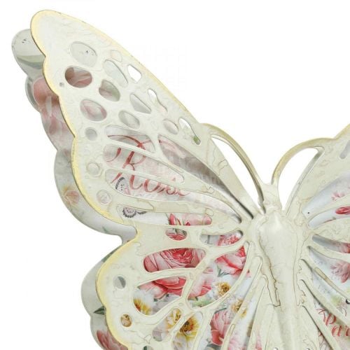 Artikel Wanddeko Metall Schmetterling Deko Landhausstil B29,5cm