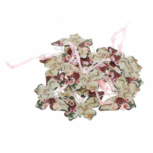 Schmetterling zum Hängen Metall Dekohänger 7cm Frühlingsdeko 12St | Floristik24.at