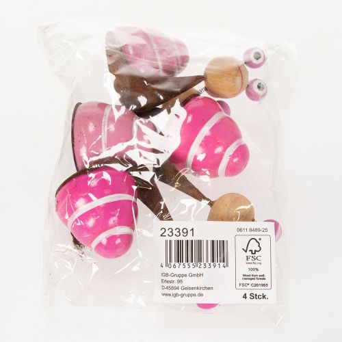 Artikel Schneckenfigur mit lustiger Optik als charmante Frühlingsdekoration 9cm 4St