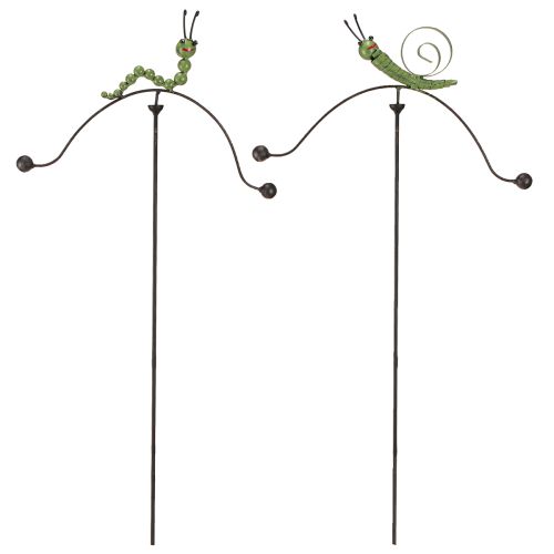 Artikel Schnecke Raupe Windspiel Gartenstecker Metall H67cm 2St
