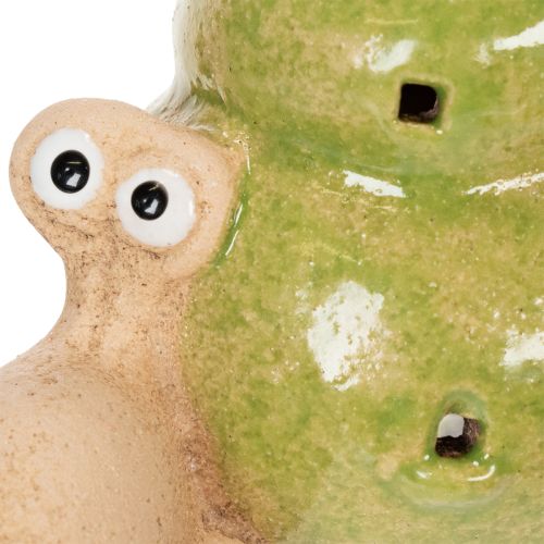 Artikel Keramik Deko Schnecke mit LED Beleuchtung Witzige Tischdeko für Zuhause und Balkon 12cm 2St