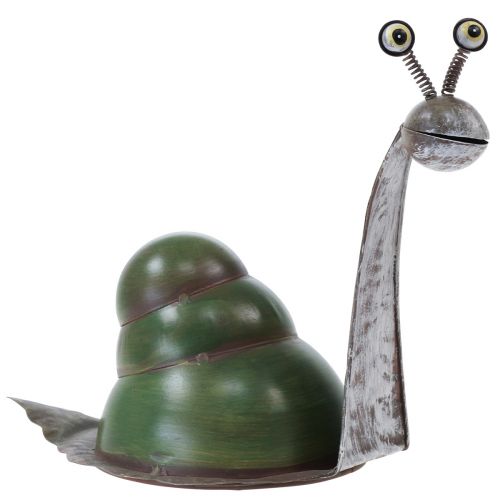 Deko Schnecke Metalldeko Dekofigur Gartendeko 26x14x20cm