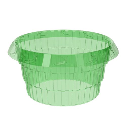 Schneckenschutzring aus GRS-zertifiziertem Recyclingkunststoff, transparent, Ø 23 cm, Höhe 12 cm, 12 Stück | Floristik24.at