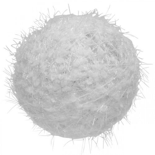 Artikel Schneeball Winterdeko Deko Kugel Weiß Wolle Ø15cm 3St