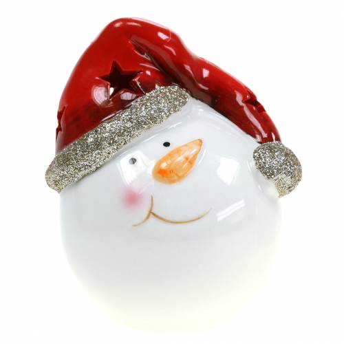 Floristik24 Schneemann mit LED Licht 10,5cm 2St