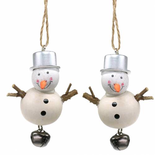 Floristik24 Christbaumschmuck Schneemann zum Hängen 7cm 6St