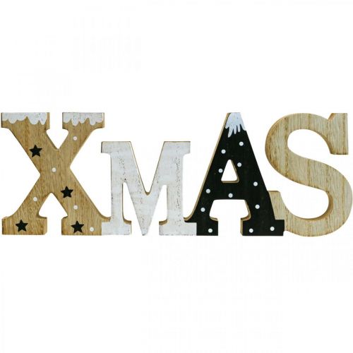Floristik24 XMAS Schriftzug Holz stehend Holzschriftzug Natur 41,5cm
