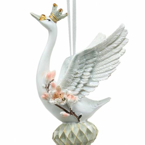 Floristik24 Dekohänger Christbaumschmuck Schwan 17cm