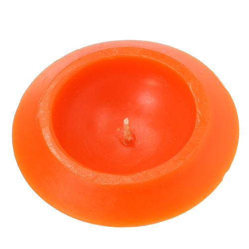 Floristik24 Schwimmkerze in Orange Ø13cm