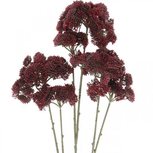 Artikel Sedum künstlich Rot Fetthenne Herbstdeko 70cm 3St