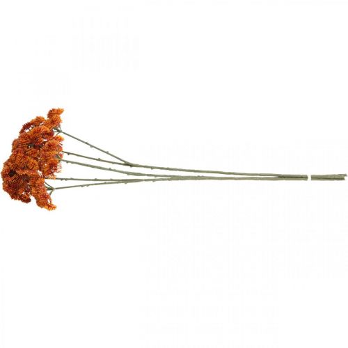 Floristik24 Sedum Künstliche Fetthenne Orange Herbstdeko 70cm 3St