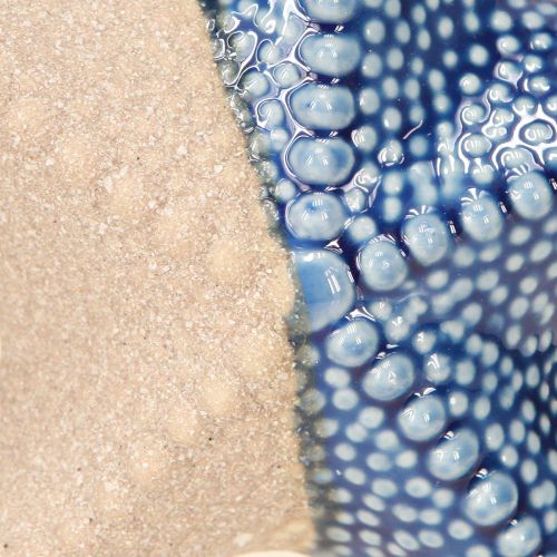 Artikel Seestern Porzellan Sand Blau Tischdeko Maritim Ø15cm 2St