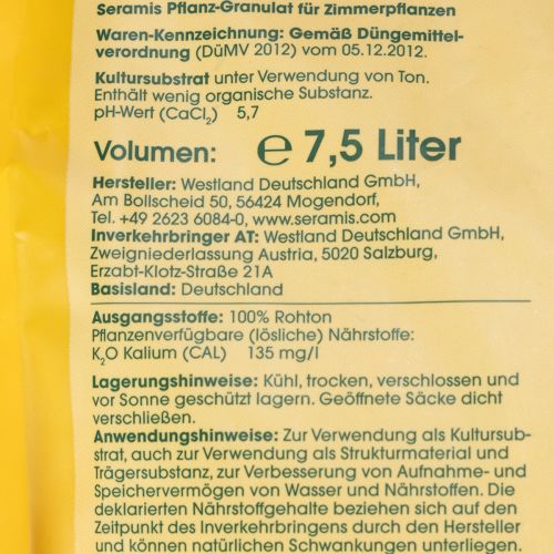 Artikel Seramis® Pflanzgranulat für Zimmerpflanzen (7,5 Ltr.)