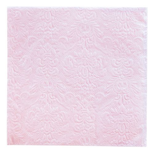 Floristik24 Servietten Rosa Frühling Ornamente Geprägt 33x33cm 15 St