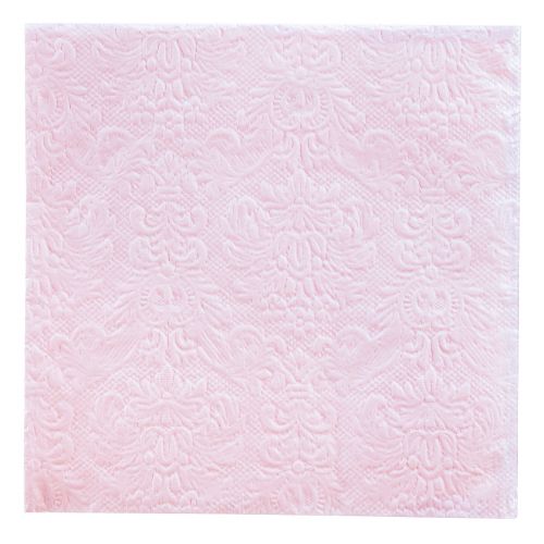 Floristik24 Servietten Rosa Frühling Ornamente Geprägt 33x33cm 15St