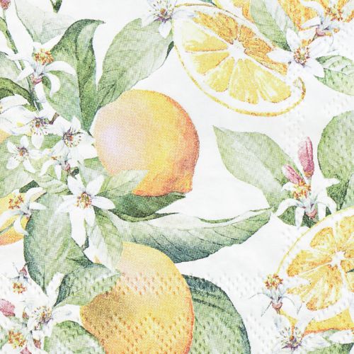 Floristik24 Servietten Sommer Tischdeko Zitronen Deko 25x25cm 20 St