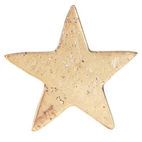 Floristik24 Serviettenringe Stern Gold Antik Optik Metall 6,5cm Ø4cm 4 St