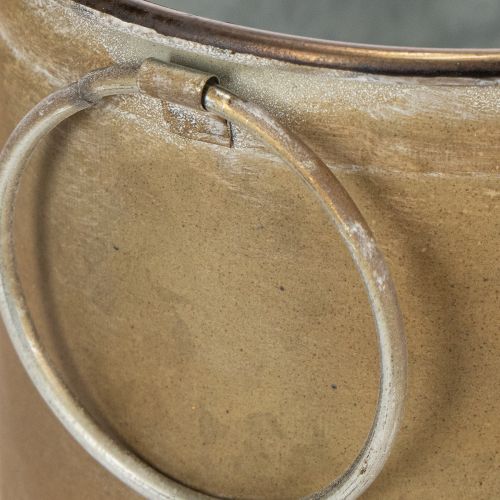 Artikel Set Übertopf Metall Wanne Vintage Retro L22,5cm/27cm/31cm