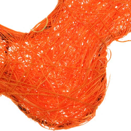 Floristik24 Sisalblume Orange Ø7,5cm 25 St